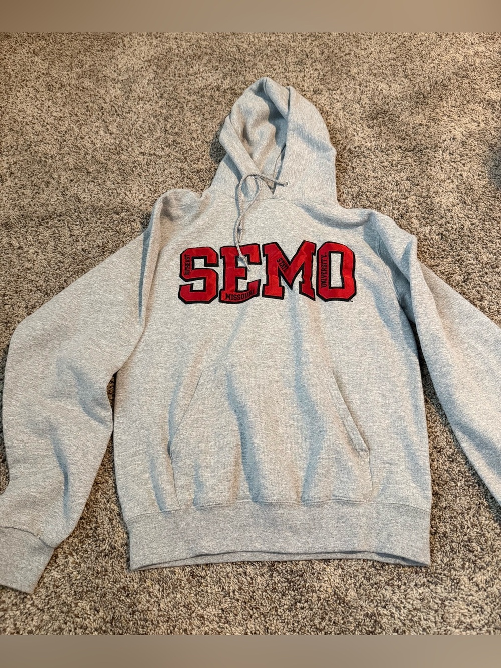SEMO - Southwest Missouri State University Gray Hoodie Size Small